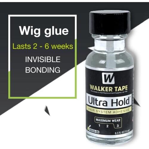 Waterproof professional hair glue ULTRA HOLD LACE WIG ADHESIVE GLUE BY WALKER TAPE 0.5 OZ WITH Lace wig glue. toupee glue