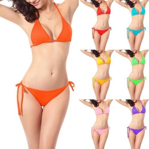 2021 Women' Swimsuit 9 Colors S-XL Two Piece Swimsuits Micro Bikini Sexy Swimwear Set Y2K Bathing Suit Beachwear