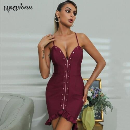 Free Shipping Chic Womens Lace-up Dress 2021 Summer Elegant Front Zipper Design Bodycon Mini Dress Celebrity Club Party Vestido