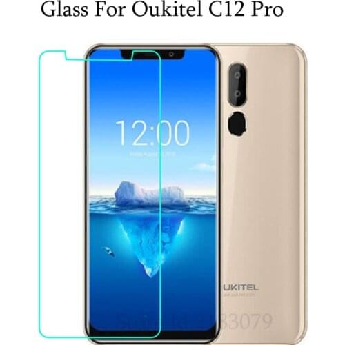 2PCS Tempered Glass For Oukitel C12 Pro Protective Film 9H Explosion-proof LCD Screen Protector For Oukitel C12 Pro 6.18 Inch