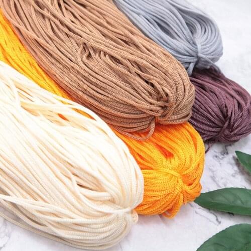 250g Hollow Yarn Handwork Crochet Twisted Rope For Hat Shoes Craft Decorations Bags Sweater Yarn for Knitting Thread Hand Knit