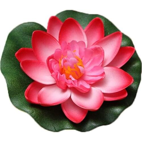 10cm artificial false petals sleeping lotus flower Eva flowers pond decoration indoor floral potted landscape 1pc