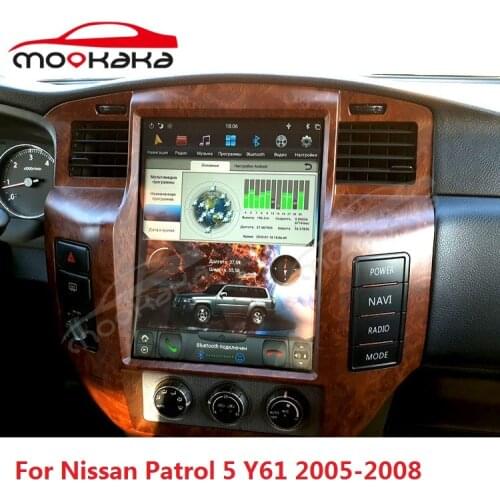 For NISSAN PATROL 5 Y61 2005-2008 Android 9.0 4G 64G Tesla Style Car Radio GPS Navigation Head Unit Multimedia Player Stereo PX6