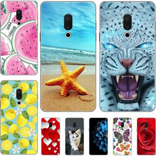 Phone Cases For Meizu 15 Plus 5.95 inches Cartoon Soft TPU Silicone fashion elements Cover Capa Fundas For Meizu 15 Plus Case