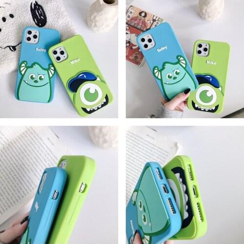 Disney Monsters University Phone Case Anime Cartoon Men Women Silicone Anti-fall for Iphone6/7/8/plus X/xs/xsMax/11 12pro Promax