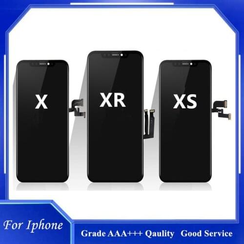 100% New Lcd For iPhone 8 8 Plus X XR XS LCD Display Digitizer Assembly Replacement With 3D Touch Warranty Lens Pantalla