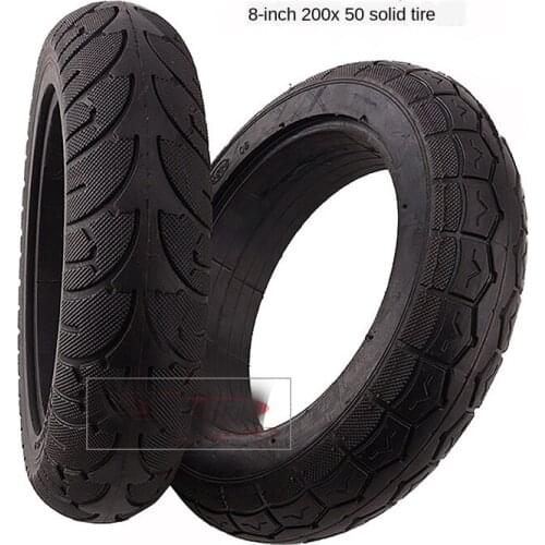 Electric vehicle 8-inch 200x50 wheel hub tire scooter solid tire wheelchair balance car inflation free solid core tire