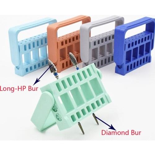 5 pcs High quality 32B holes endo box for diamond bur,reamer and gutta percha rubber diamond polishers points endodontic box