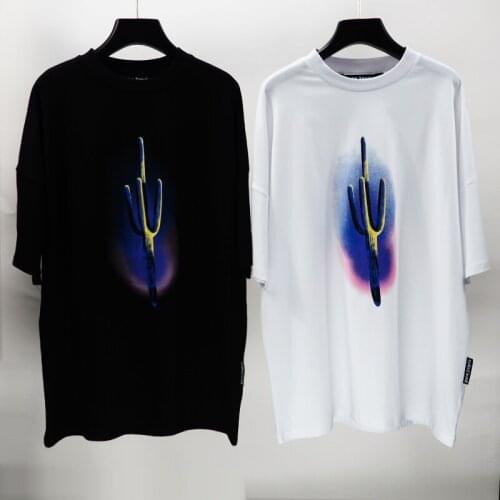 Palm Angels 21SS Letter printing Unisex Batwing Sleeve T-Shirt men women couple models fashion cotton t shirt Boyfriend Gift