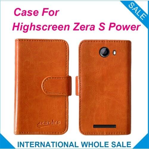 Hot! 2016 High Quality new style Flip Leather Case Cover for Highscreen Zera S Power Cover Phone Bag Tracking