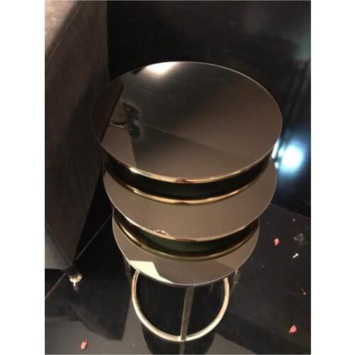 Lux 3 PCs Zigon Bronze Mirror Gold Foot Table Basse Mesa Auxiliar غرفة المعيشة الأثاث Stolik Kawowy журнальный столик
