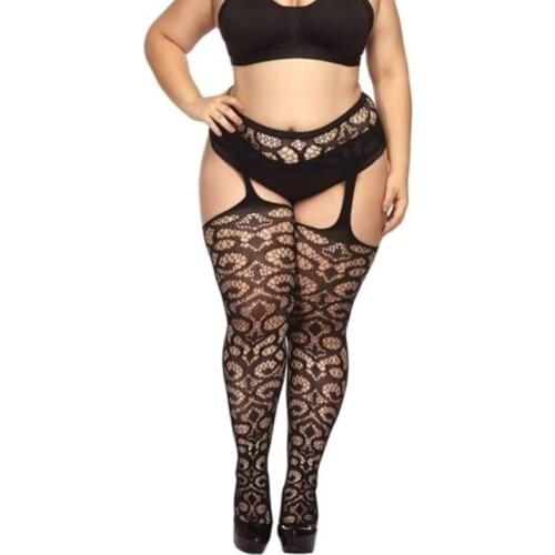 5 Styles Fashion Women Suspender Pantyhose Tights Plus Size Stockings New