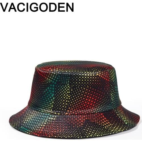 VACIGODEN Men Fashion Bucket Hat Giraffes Printed Unisex Sunbonnet Fedoras Outdoor Chapeau Fisherman Caps De Pescador Gorros