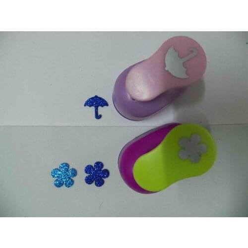 2pcs(2.5cm) flower and umbrella shape craft punch set Punch Craft Scrapbooking school Paper Puncher eva hole punch free shipping