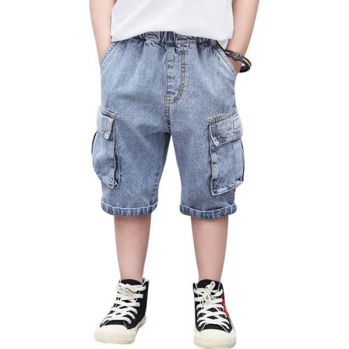 OBOVATUS Denim Shorts For Boys