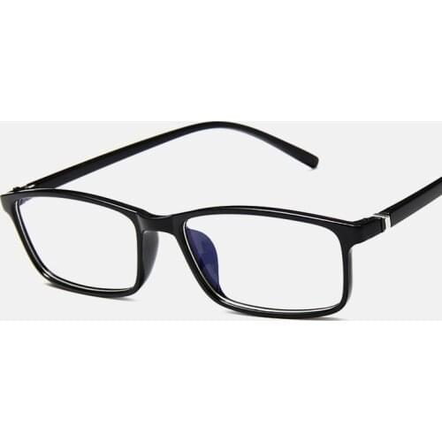 Plain Clear Eyeglasses Anti Blue Light Glasses for Computer Black Square Frame Eyeglasses Blue Blocking Glasses Fake Glasses
