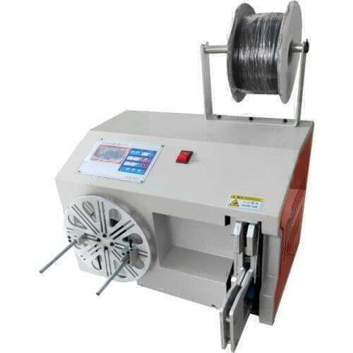 Semi Auto Cable wire Tying Machine Power Cord Circle Shape Winding Machine Cable Wire Coil Winding Binding Tie Machine