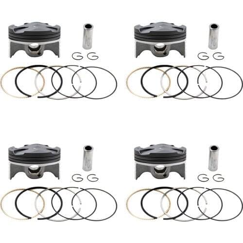 4/1 sets Motorcycle 67mm - 68mm Piston Ring & Clip Kit Accessories For HONDA CBR600 F5 2003-2005 2006 CBR 600 13101-MEE-000