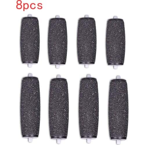 8pcs Pedicure Refill Roller Electronic Foot File Tool Refill Roller Repair Tool Foot Care Pedicure Machine Head Foot Scrubber