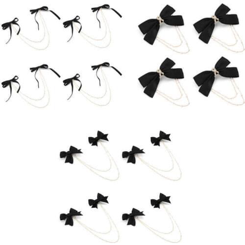 Pet Dog Products Dog Grooming Supplies Bow Hairpins Metal Snaps Barrettes Hair Clips Accessories with Imitation Pearl