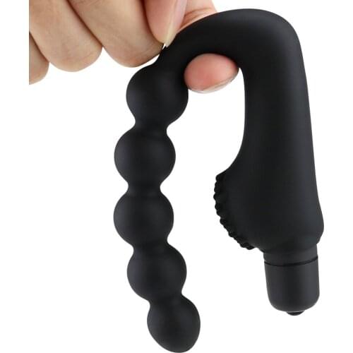 Vibrating Silicone Beads Anal Plug Male Prostate Massager Vibrator Dildo Anal Plug Female Male Sex Toy Store