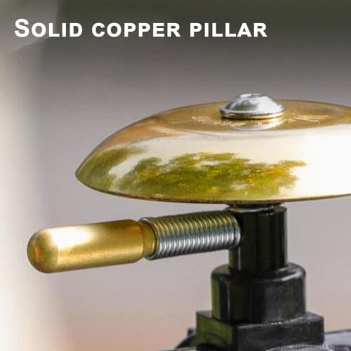 Vintage Copper Handlebar Ring Clear Sound MTB Road Bike Horn Cycling Accessory Ring Clear Sound MTB Road Bike Horn Cycling Acces