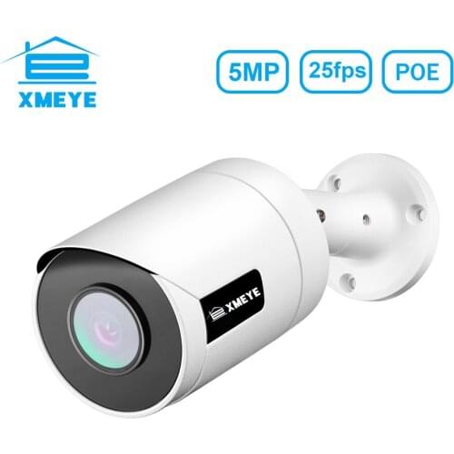 XMEYE 5MP POE IP Camera N5 Audio CCTV Security Video Surveillance Waterproof IP66 Outdoor IR Night Vision H265 XMG50M ICSEE