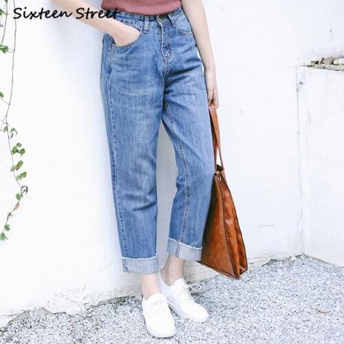 New Korean Style Retro Denim Jeans Femme Vintage Washed Baggy Wide Legged Women Classic Pants Y2k Aesthetic Fashion Lady Trouser