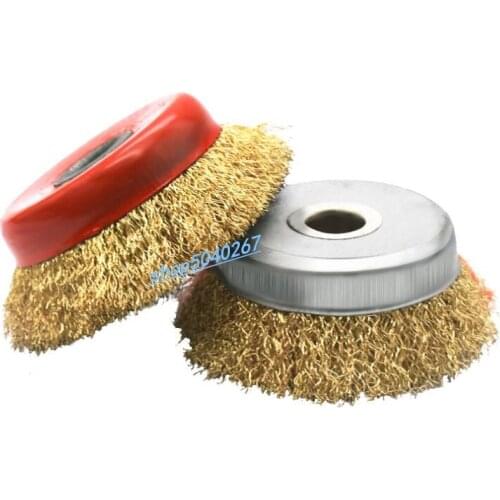 2pieces 65x16mm bowl shape Wire Wheel Brush for Angle grinder steel brush polishing Derust