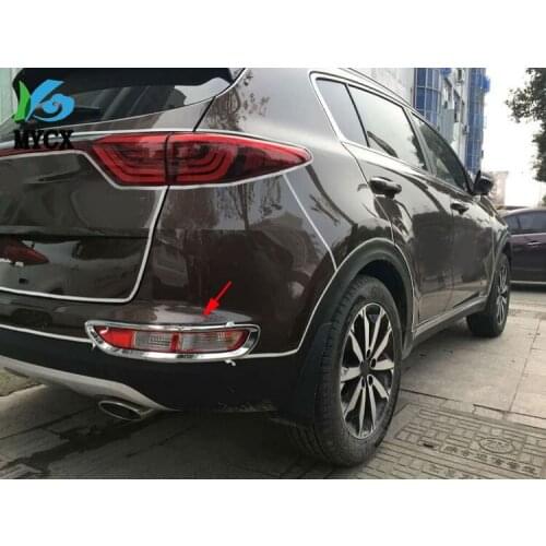 For KIA Sportage 4 QL KX5 16-18 Car Styling Accessories ABS Auto Rear Fog Cvoer Lamp Daytime Running Light Frame Decoration 2pcs