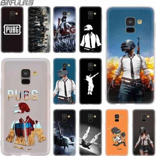 Cover Silicone case For Samsung Galaxy A6 A8 A9 A7 A5 A3 Plus 2018 2017 2016 2015 A71 Star pubg mobile stickers