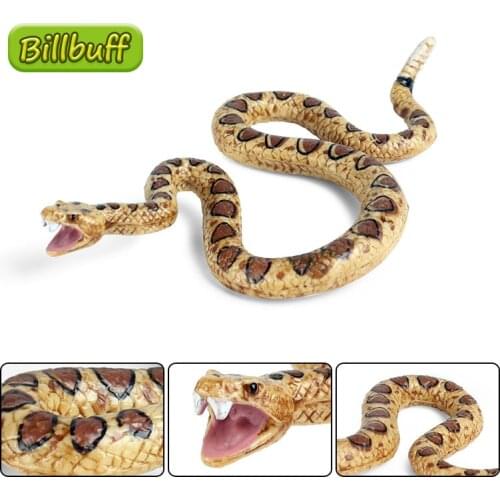 New Simulation Animal Rattlesnake Boutique Model Action Figures Collection Miniature Cognition Educational Toy for children Gift