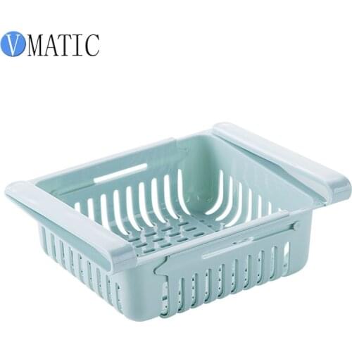 Creative Fridge Shelf Holder Rack Kitchen Pull-Out Drawer Organiser Space Saver Storage Box