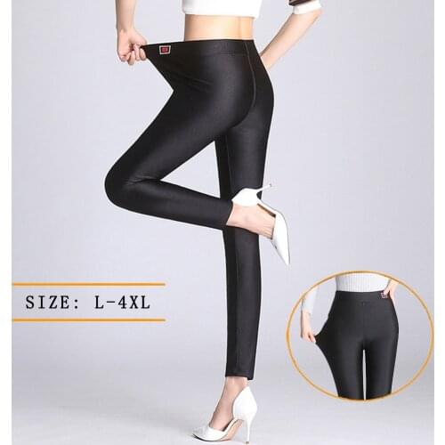 L-4XL Ladies Slim Black Leggings Femme Pants Women 2021 Spring Autumn Pantalones Mujer Plus Size Clothing Trousers Woman Leggins