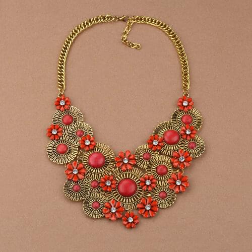 Chunky Bib Statement Torque Choker Bohemia Indian African Egypt Tribal Necklaces Personality Neck Decoration Women Lady Gift