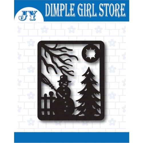 Christmas tree snowman 2021 new metal cutting die die for scrapbook die for decoration template stamp and death frame photo albu