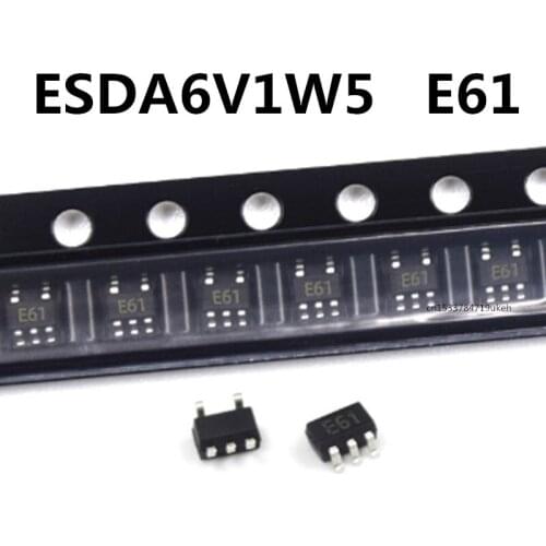 Original 20PCS/ ESDA6V1W5 E61 SOT-353/SC70-5