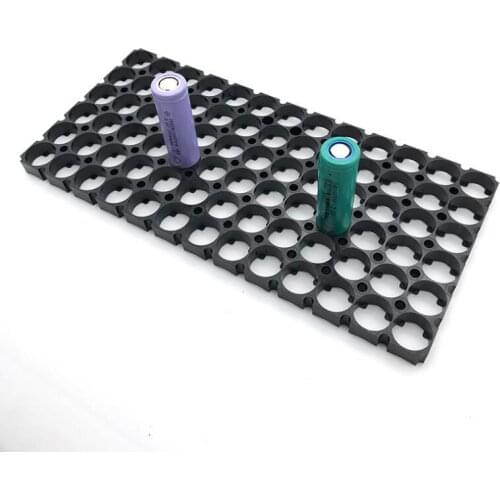 300pcs/lot MasterFire 6*13 18650 Batteries Spacer Radiating Holder Bracket Black Plastic Battery Storage Box Holder Brackets