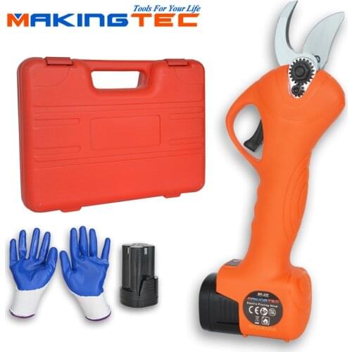 MAKINGTEC 16.8V Cordless Pruner Electric Pruning Shear 2000mAh Lithium-ion Battery Efficient Fruit Tree Bonsai Tree Branches Cut