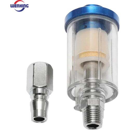 WENXING 1/4" Water Oil Separator Inline Air Hose Filter Moisture Trap For Compressor Spray Paint Gun Pneumatic Tool Parts