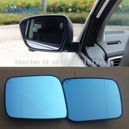 SmRKE 2Pcs For Nissan Qashqai Rearview Mirror Blue Glasses Wide Angle Led Turn Signals light Power Heating