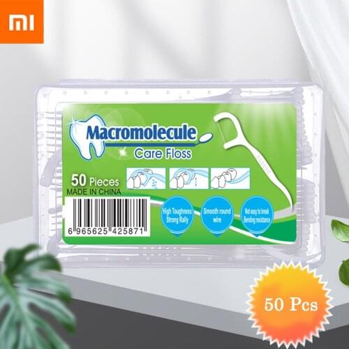 Xiaomi20/30/50pcs dental floss stick toothpicks tooth stick cleaning interdental brushing floss stick oral hygiene care