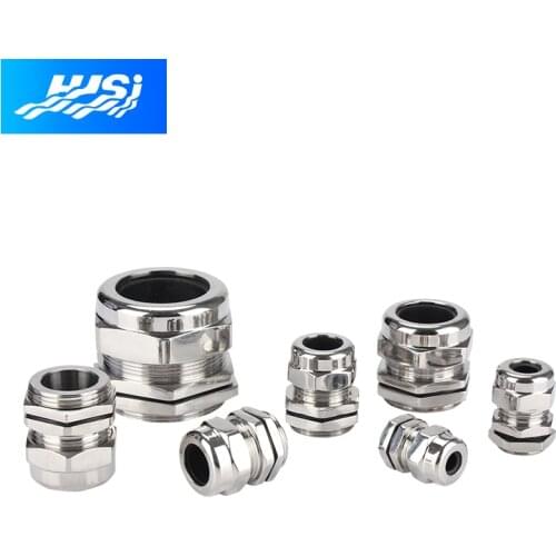 5 Pcs PG7 Nickel-plated Brass Cable Gland with Locknut Waterproof IP68 Globally Approved