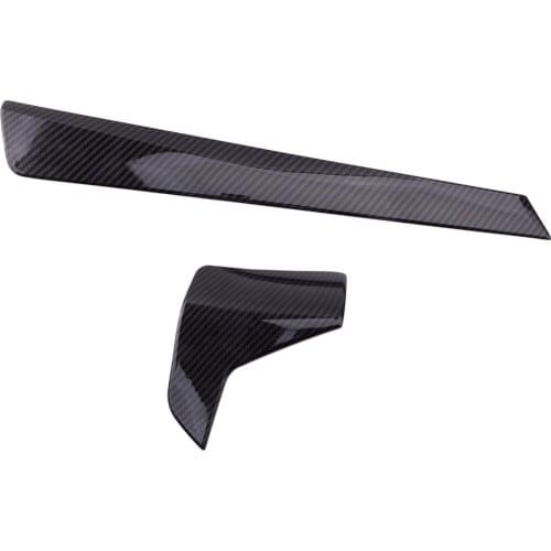 2pcs Carbon Fiber Style Dashboard Protection Panel Trim Cover Moulding Styling ABS Fit for BMW 3 Series G20 G21 2019 2020