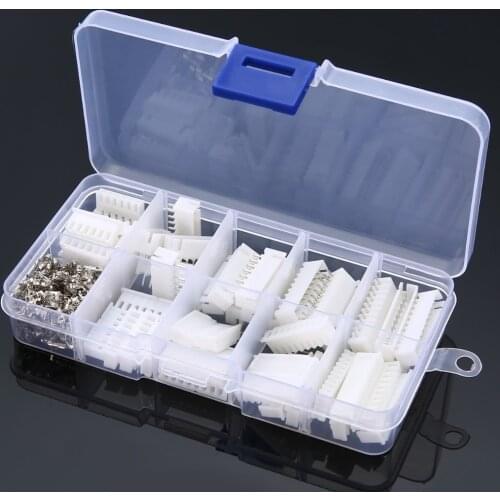 25 Set JST-XH 2.54mm Pitch Terminal Housing PCB Header Wire Cable Connectors 6P/7P/8P/9P/10 Pin Way