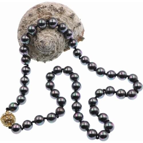 3 Colors Natural Sea Shell Pearl Necklace Women Jewelry Clavicular Chain Shell Pearls Female Pendant Necklace Highlight 18" B117