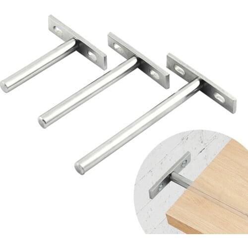4PCS Durable Heavy Duty Long Concealed Hidden Mounting Floating Shelf Support Brackets Suitable for All Kinds of Furniture