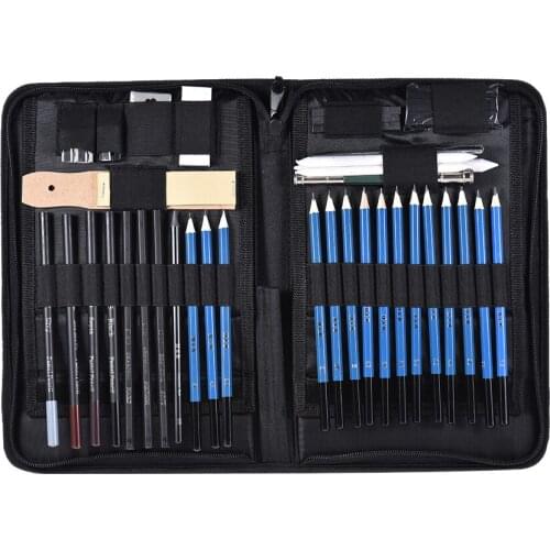 40pcs/Set Pencil set Stationery Set Professional Sketching Drawing Pencils Kit Set Wood Pencil for Art Supplies School Students