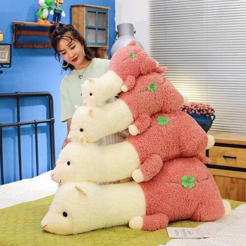 55/75cm Lovely Alpaca Llama Plush Toy Stuffed Animal Dolls Soft Plush Alpaca Cushion Pillows