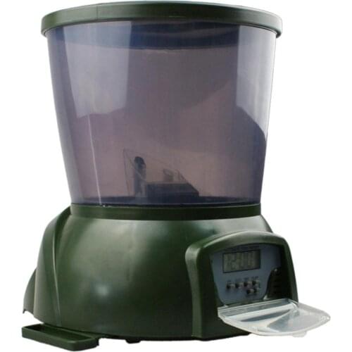 Automatic Pond Feeder Aquarium Fish 1-90 Days Programmable Feeding Schedule
